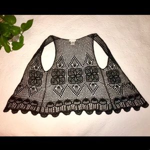 Sleeveless Open Knitted Hippie Cardigan ✌️☮️🌏